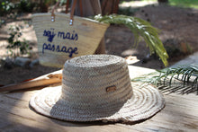 Chapeau de plage Sejj en feuilles de palmes