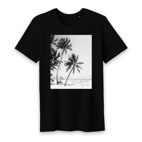 Palm trees on the beach tee-shirt homme Beachpower by Sejj